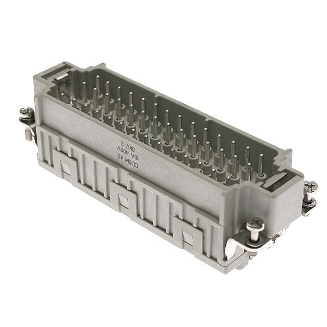 Mencom CDSM-42 Hi-Density, CDS series, Male Rectangular Insert, size 104.27, 42 pin, 10 amp, Standard Spring CDSM-42 on Applied Automation