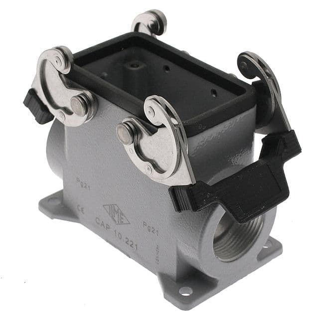 Mencom CAP-10.221 Standard, Rectangular Base, Double Latch, Surface mount, size 57.27, 2 Side PG21 cable entries, High construction CAP-10.221 on Applied Automation