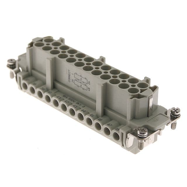 Mencom CNEF-24TN Standard, CNE series, Female Rectangular Insert, size 104.27, 24 pin, 16 amp, Screw, (25-48) CNEF-24TN on Applied Automation