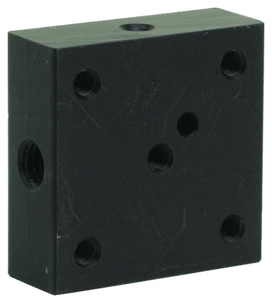 Clippard 26090-3 ES Manifold, Single-Sided, Side Mount, Dual Station, #10-32 Side Port 26090-3 on Applied Automation