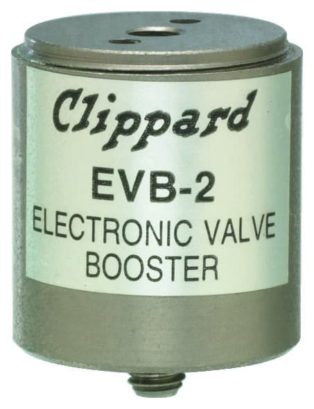 Clippard EVB-2 EV/ET 2-Way Booster Valve, Manifold Mount, Will boost the flow of an EV valve by a factor of 10. EVB-2 on Applied Automation