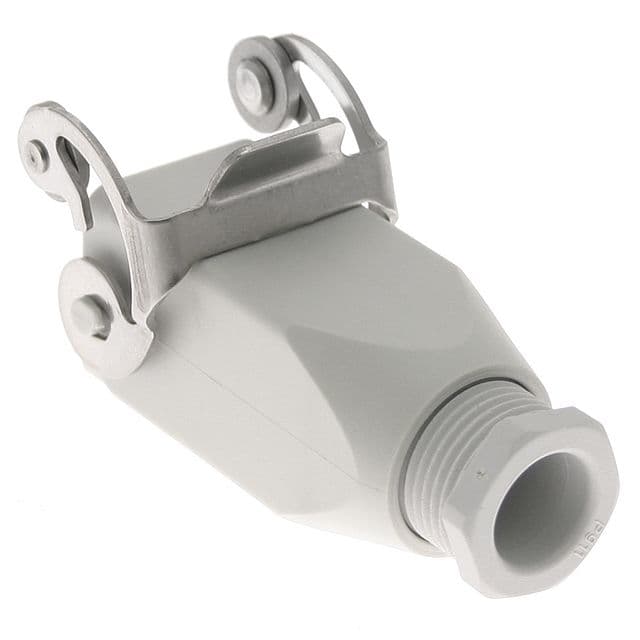 Mencom CKX-03VG Plastic, Rectangular Hood, size 21.21, Stainless Steel Single Latch, Top PG11 cable entry, White CKX-03VG on Applied Automation