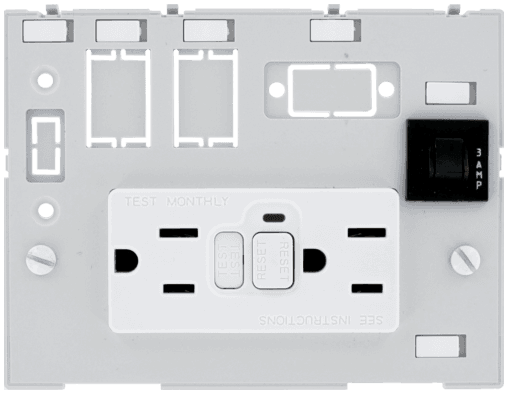 Murr Elektronik 4000-68000-4140000 4000-68000-4140000 Murrelektronik - MODLINK MSDD DBL COMBI INSERT USA 2XNEMA 5-15, GFCI+1x3A fuse, with touch protection 4000-68000-4140000 on Applied Automation