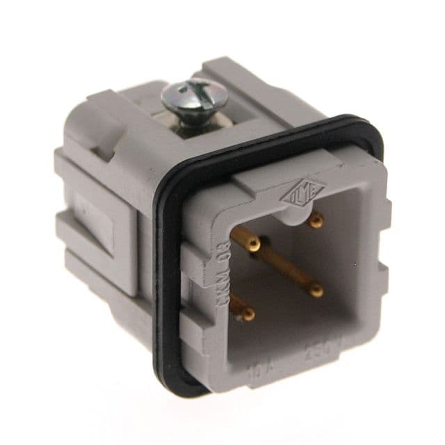 Mencom CKMD-03 Standard, CK series, Male Rectangular Insert, size 21.21, 4 pin, 10 amp, Screw, Gold Plated Contacts CKMD-03 on Applied Automation