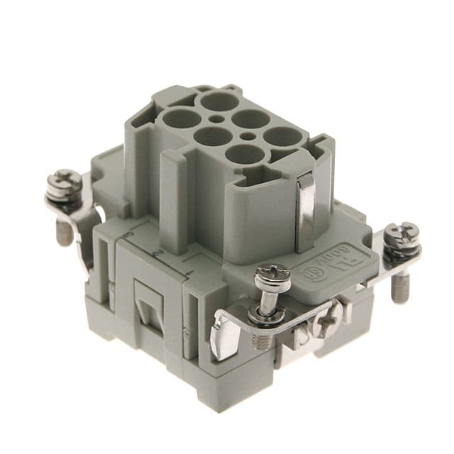 Mencom CCEF-06 Standard, CCE series, Female Rectangular Insert, size 44.27, 6 pin, 16 amp, Crimp CCEF-06 on Applied Automation