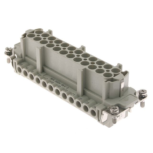 Mencom CNEF-24T Standard, CNE series, Female Rectangular Insert, size 104.27, 24 pin, 16 amp, Screw CNEF-24T on Applied Automation