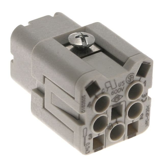 Mencom CKSF-04 Standard, CKS series, Female Rectangular Insert, size 21.21, 5 pin, 10 amp, Standard Spring CKSF-04 on Applied Automation