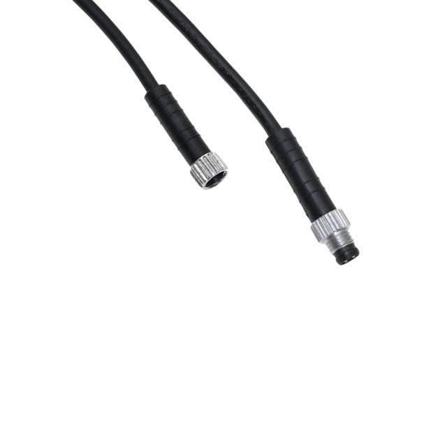 Mencom NAN-T-4MFP-6M NAN, Cordset, 4 Pole, Male Straight / Female Straight, 6 Meters, 3A, Black, PVC, Nickel Plated Brass NAN-T-4MFP-6M on Applied Automation