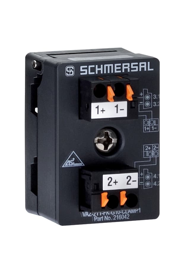 Schmersal ASSB-4P-SW-V1 ASSB-4P-SW-V1 Schmersal - AS interface safety at work; Installation Accessories; 4 terminals for single wires; 28 mm x 41 mm x 31 mm; Protection class IP67 ASSB-4P-SW-V1 on Applied Automation