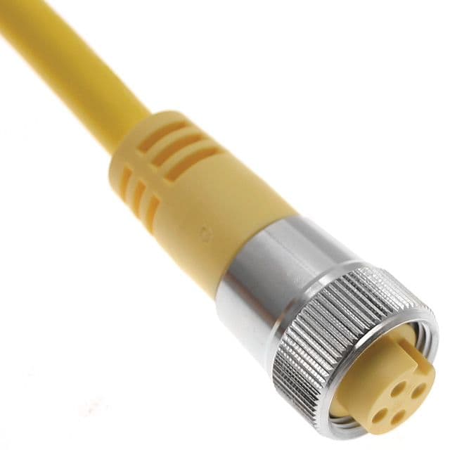 Mencom MINE-5FPX-10M-SS MIN Size I, Cordset, 5 Pole, Female Straight, 10M, 5.5A, Yellow, PVC, European, Stainless Steel MINE-5FPX-10M-SS on Applied Automation
