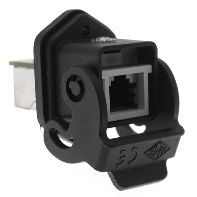 Mencom CJZ-4IN Plastic, CJ series, RJ45 Female Rectangular Base and Insert, with 4 Data Contacts, size 21.21 CJZ-4IN on Applied Automation