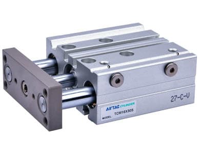 AirTAC TCM40X25ST AirTAC TCM40X25ST - Pneumatic tri-rod cylinder, TCM Series, NPT, 40 mm piston diameter, 25 mm stroke, Double acting, with magnet for position sensing, NPT thread, 0.15-1.0 Mpa (22-145 psi) operating pressure range, 30 - 500 mm/s speed, with Brass bearing TCM40X25ST on Applied Automation