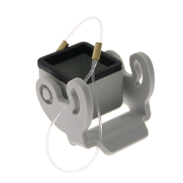 Mencom CK-03CX Plastic, Rectangular Cover, size 21.21, latch & gasket for female inserts, White CK-03CX on Applied Automation