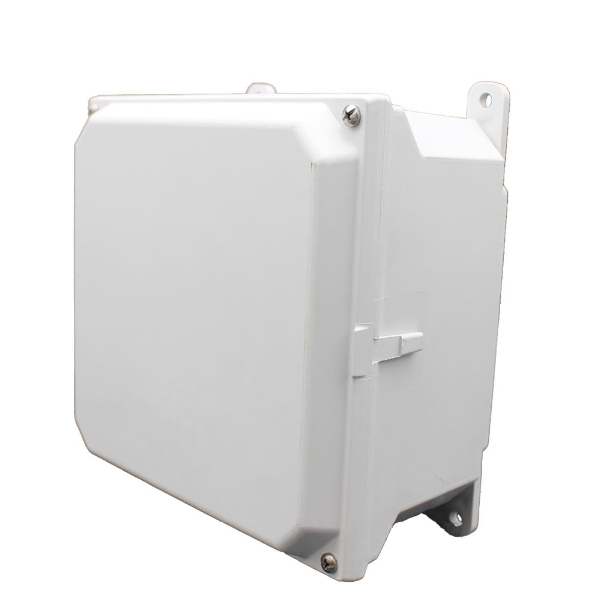 Allied Moulded Products AMU884 8"x8"x4" ULTRALINE® fiberglass wall mount enclosure assembly with 4-screw lift-off cover AMU884 on Applied Automation