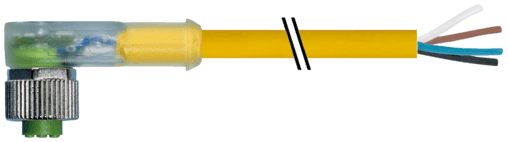 Murr Elektronik 7000-12421-0141000 7000-12421-0141000 Murrelektronik - M12 FEMALE 90° LED, PVC 4X0.34 YELLOW, UL/CSA 10m 7000-12421-0141000 on Applied Automation