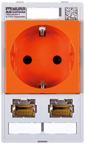 Murr Elektronik 4000-68000-4620004 4000-68000-4620004 Murrelektronik - MODLINK MSDD SINGLE COMBI INSERT GERMANY ORANGE 2 x RJ45 4000-68000-4620004 on Applied Automation