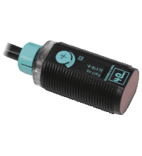 Pepperl + Fuchs GLV18-8-200/59/103/115 Diffuse mode sensor, M18 threaded housing design, plastic housing, front optical ce, 200 mm detection range, red light, dark on, DC version, PNP output, fixed cable, Efficient Line in a short M18 plastic housing for standard applications, 4 LEDs indicator GLV18-8-200/59/103/115 on Applied Automation