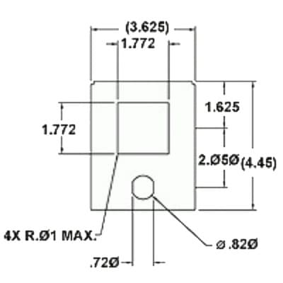 Red Lion PNL3G000 Mounting enclosure - Red Lion - for 1/16 DIN units with keylock PNL3G000 on Applied Automation