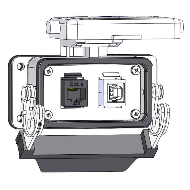 Mencom RJ45-USB-BFAF-10 Panel Interface Connector with RJ45, USB Style B female to Style A female, in a 10 housing RJ45-USB-BFAF-10 on Applied Automation