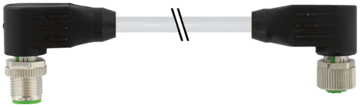 Murr Elektronik 7000-40451-2030300 7000-40451-2030300 Murrelektronik - M12 male 90° / M12 female 90° shielded, PVC 5x0.34 shielded gy UL/CSA 3m 7000-40451-2030300 on Applied Automation