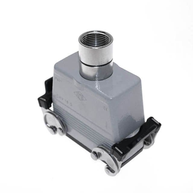 Mencom CAVT-16.5G Standard, Rectangular Hood, size 77.27, Double Latch with gasket, Top .75-NPT cable entry, High Construction CAVT-16.5G on Applied Automation