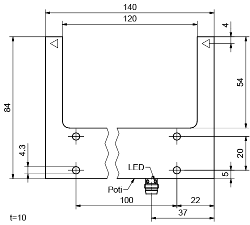 SensoPart 830-11006 830-11006 SENSOPART - Fork sensors with metal housings, 50-220 830-11006 on Applied Automation