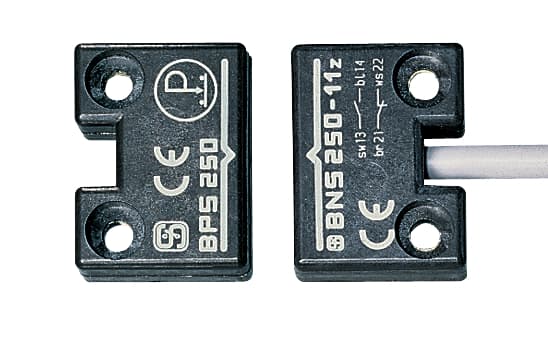 Schmersal BNS 250-11Z Safety sensors; Magnetic safety sensors; Thermoplastic enclosure; Small body; Concealed mounting possible; 33 mm x 25 mm x 13 mm; Long life; no mechanical wear; Insensitive to transverse misalignment; Insensitive to soiling BNS 250-11Z on Applied Automation