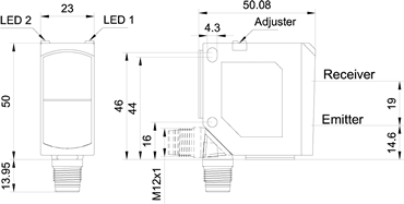 SensoPart 623-11037 623-11037 SENSOPART - BlueLight-Photoelectric diffuse sensor with background suppression, FT 55-BH-NS-L4 623-11037 on Applied Automation