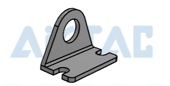 AirTAC F-NPB7/16LB AirTAC F-NPB7/16LB - Inch round line cylinder, foot bracket accessory kit, 7/16, 9/16 inch Bore F-NPB7/16LB on Applied Automation