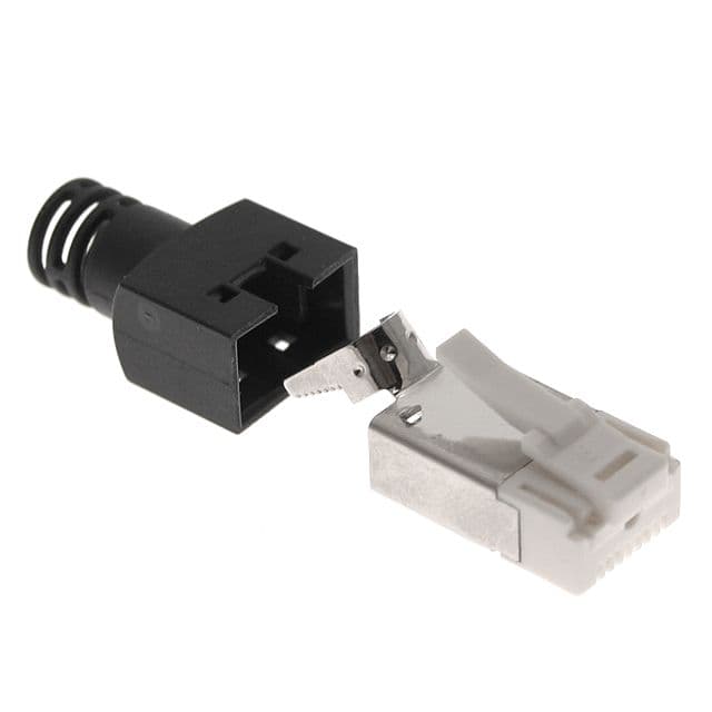 Mencom CJZ-4/2VR Plastic, CJ series, RJ45 Male Rectangular Insert, with 4 Data and 2 Power Contacts, IP20 CJZ-4/2VR on Applied Automation