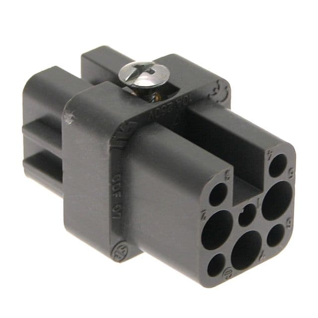 Mencom CDF-07 Standard, CD series, Female Rectangular Insert, size 21.21, 7 pin, 10 amp, Crimp CDF-07 on Applied Automation