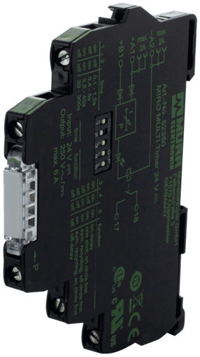 Murr Elektronik 52350 52350 Murrelektronik - MIRO MULTI TIMER 24VDC-1S, MIRO 6.2 MULTI-TIMER 24VDC-1S, IN: 24 VDC - OUT: 250 VAC/DC / 6A, 1 C/O contact / 6,2 mm screw-type terminal 52350 on Applied Automation