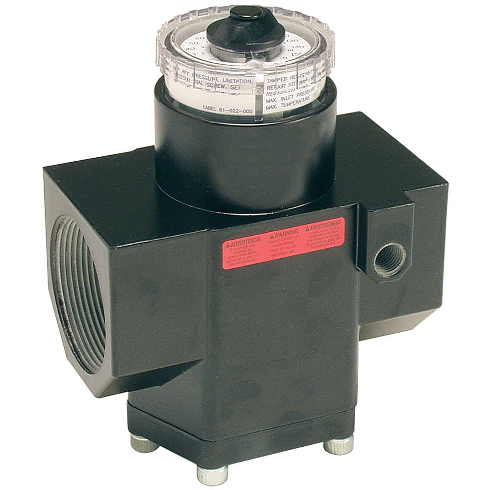 Parker Hannifin 54R725RA Dial-Air non-modular dial regulators provide a convenient and low cost method to reduce a supplied air pressure to desired outlet pressure. These regulators provide quick and accurate pressure regulation for the majority of industrial applications. 54R725RA on Applied Automation