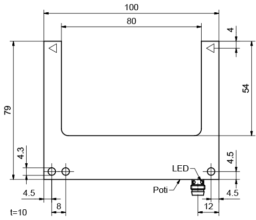 SensoPart 830-11005 830-11005 SENSOPART - Fork sensors with metal housings, 50-220 830-11005 on Applied Automation