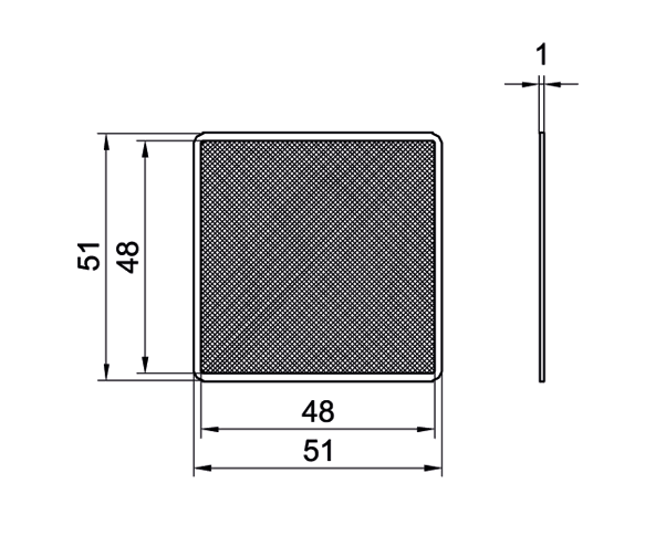 SensoPart 904-51590 904-51590 SENSOPART - Reflective foil, 51 x 51 mm, RF-50 KL 904-51590 on Applied Automation