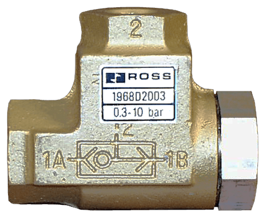 ROSS Controls 1968E2006 19 Series Shuttle Valve, 1/4" NPT 1968E2006 on Applied Automation