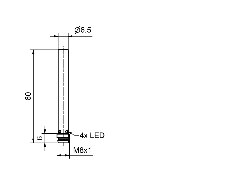 SensoPart 996-01016 996-01016 SENSOPART - Inductive sensor Ø 6,5 mm / increased switching distance, IDT 6-S-QB3-PSL-M3M 996-01016 on Applied Automation