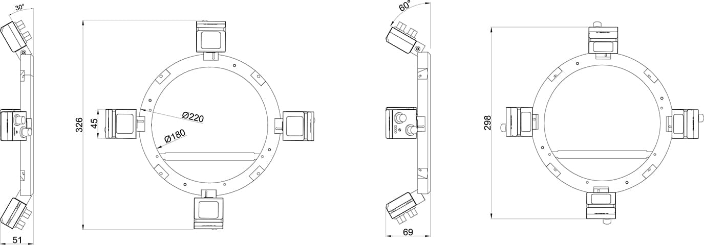 SensoPart 525-51158 525-51158 SENSOPART - Illumination Multishot, 4 x LF 45 white, LM 300 WWK-24Q4-2L12 525-51158 on Applied Automation