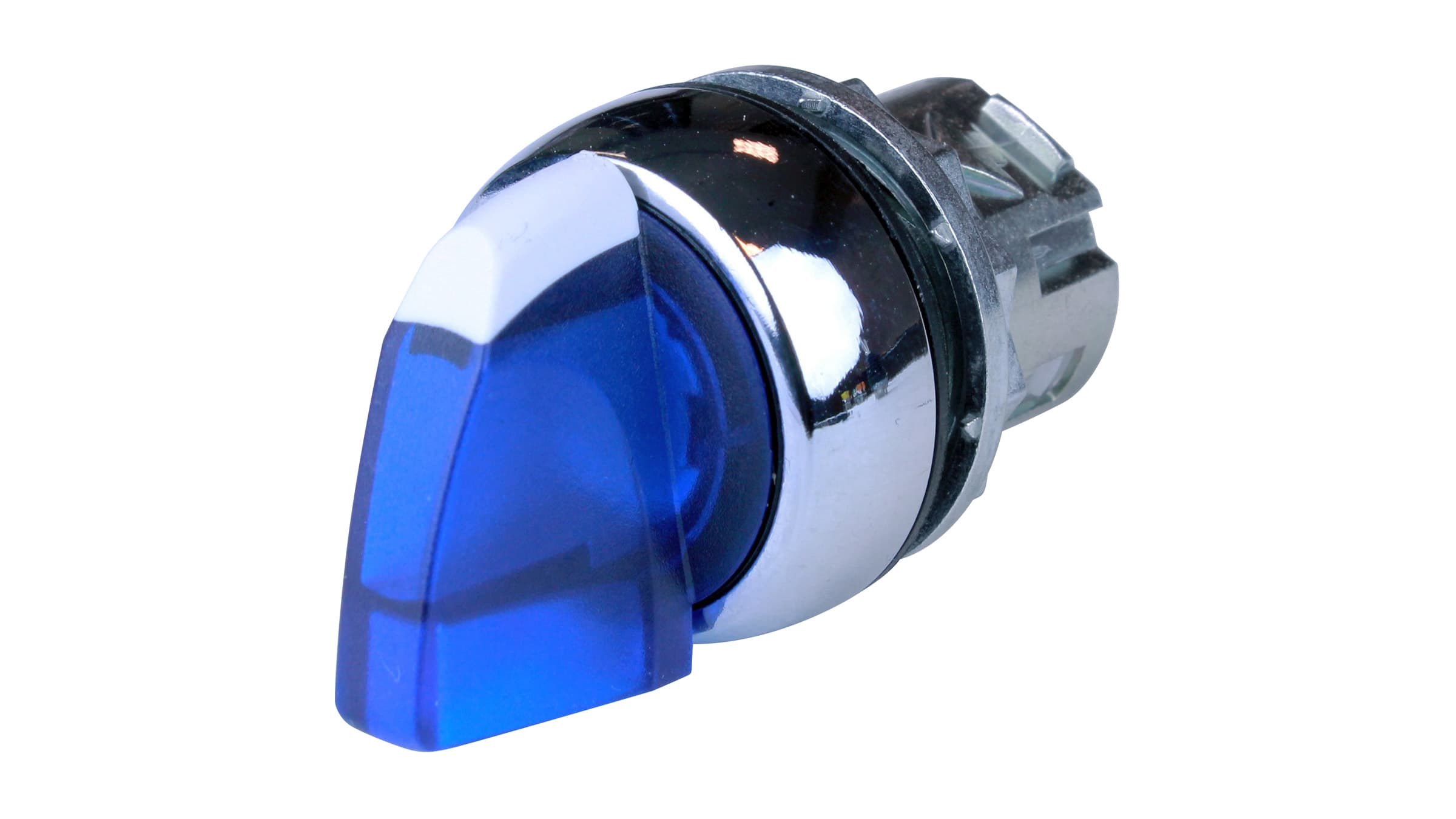 Sprecher + Schuh D7M-LSR26PN3WX10 Sprecher + Schuh D7M-LSR26PN3WX10 - D7 22mm Selector Switch, Illuminated, Metal, 2 Position Spring Right, Blue w/White Insert, 24V AC/DC Clear LED, Plastic Latch, 1NO Standard, UL Type 4/13, IP66 D7M-LSR26PN3WX10 on Applied Automation