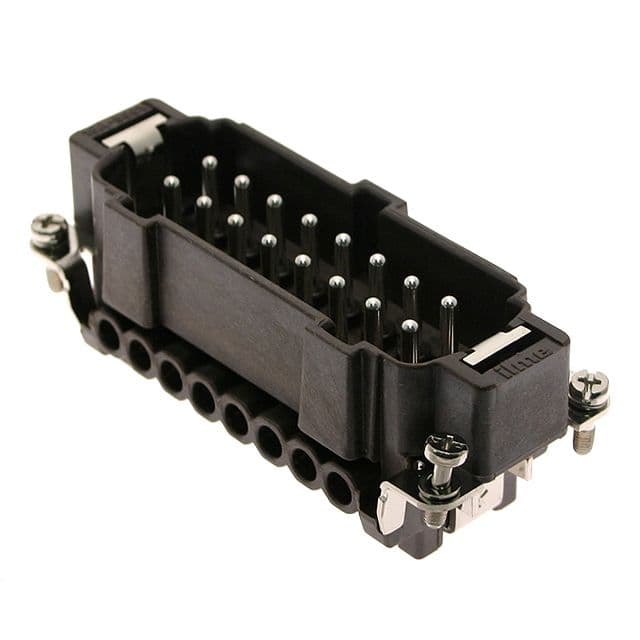 Mencom CNEM-16RY High-temp, CNE series, Male Rectangular Insert, size 77.27, 16 pin, 16 amp, Screw CNEM-16RY on Applied Automation