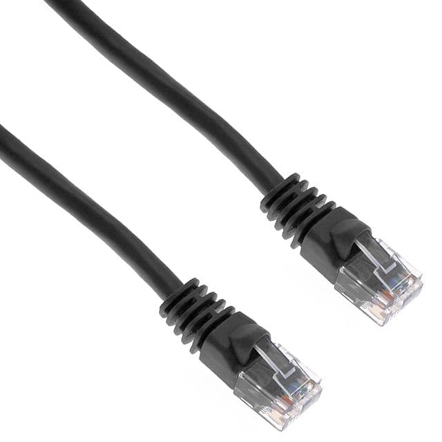 Mencom RJ45-IC-03-BK Panel Interface Connector Accessory & Ethernet, Over-molded RJ45 cable, 3', Black, PVC RJ45-IC-03-BK on Applied Automation