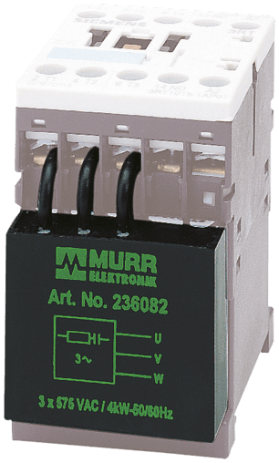 Murr Elektronik 236082 236082 Murrelektronik - MOTOR SUPPRESSOR, RC, 3x575VAC/5,5kW, for Siemens Contactors, RC3BUR-RC-3x400-575/5,5k-S 236082 on Applied Automation