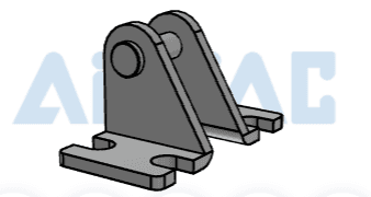 AirTAC F-NPB2SDB AirTAC F-NPB2SDB - Inch round line cylinder, rear pivot bracket accessory kit, 2, 2-1/2 inch Bore F-NPB2SDB on Applied Automation