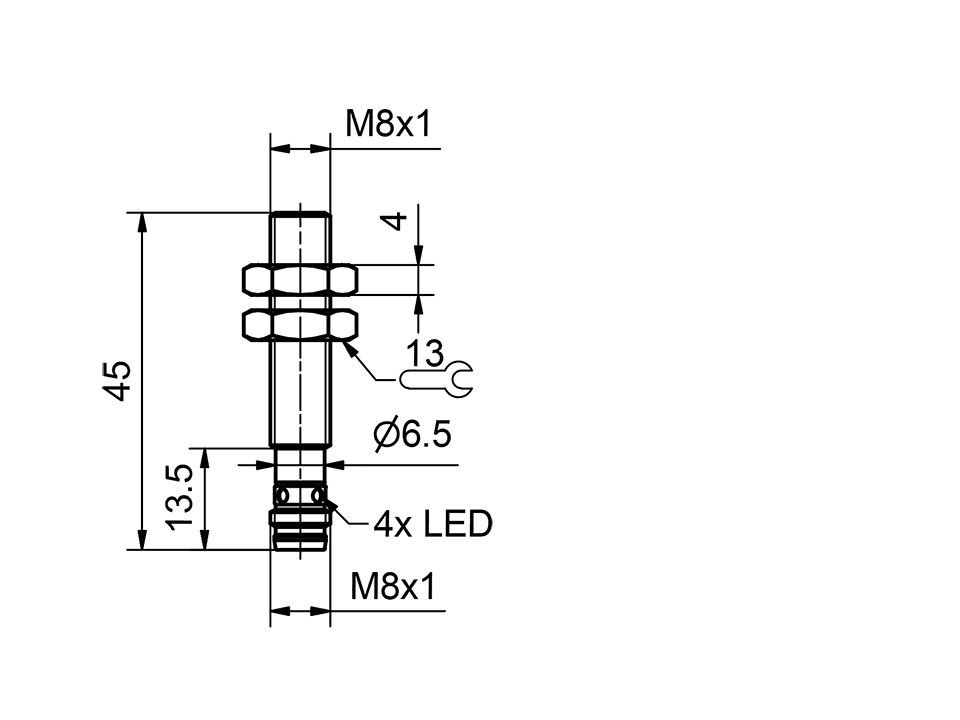 SensoPart 996-01006 996-01006 SENSOPART - Inductive sensor M8 / standard switching distance, IMT 8-S-B2-PSL-M3M 996-01006 on Applied Automation