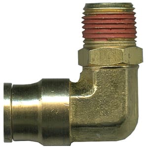 Fairview Fittings PC69SW-6D Elbow Pipe Fitting; 90 Deg Male Pipe Swivel Elbow 3/8" Tube X 1/2" NPT Swivel PC69SW-6D on Applied Automation