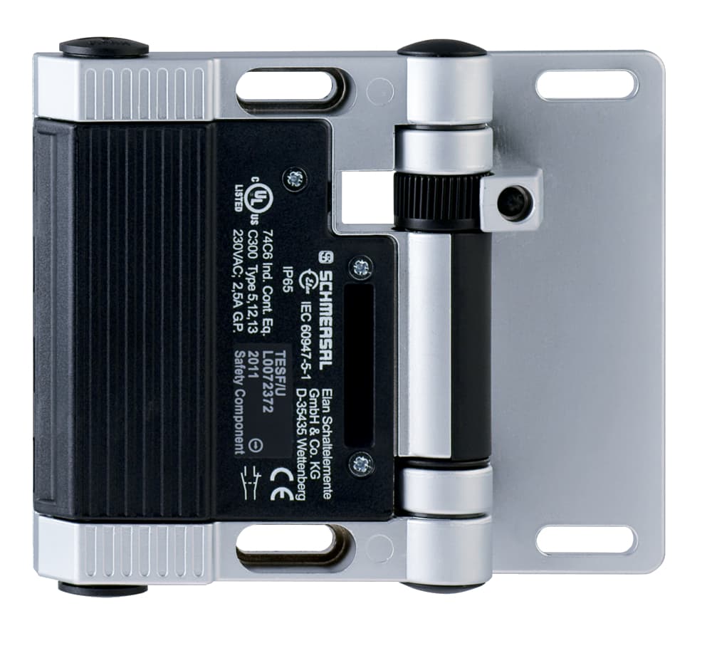 Schmersal TESFA/S/CC/180 Safety switch for hinged guards; Hinge safety switch; 2 cable entries M 16 x 1.5; with fixed switching angle; Metal enclosure; Good resistance to oil and petroleum spirit; For left or right hinged doors; 141 mm x 115 mm x 21,5 mm; Simple mounting, suitabl TESFA/S/CC/180 on Applied Automation