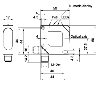 SensoPart 571-50007 571-50007 SENSOPART - Photoelectric retro-reflective sensor, FR 50 R-NSVL4 571-50007 on Applied Automation