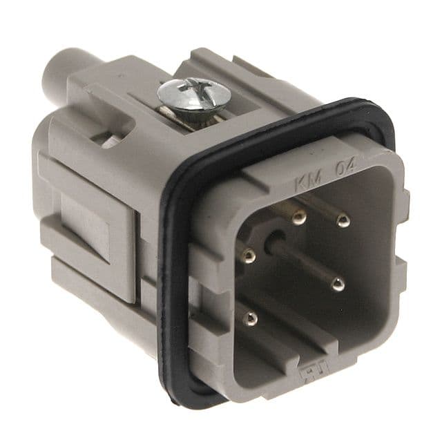 Mencom CKMD-04 Standard, CK series, Male Rectangular Insert, size 21.21, 5 pin, 10 amp, Screw, Gold Plated Contacts CKMD-04 on Applied Automation