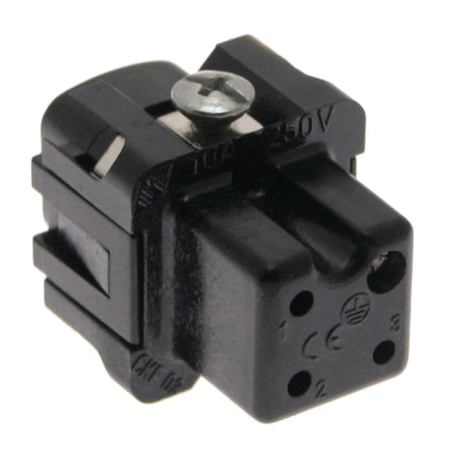 Mencom CKF-03N Standard, CK series, Female Rectangular Insert, size 21.21, 4 pin, 10 amp, Screw, Black CKF-03N on Applied Automation