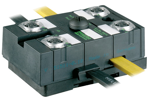 Murr Elektronik 56416 56416 Murrelektronik - MASI67 INSTALLATION TECHNOLOGY, Conversion from profile cable to 4xM12, 2x power, MASI67 passiv distributor 2xPwr 4xM12 56416 on Applied Automation